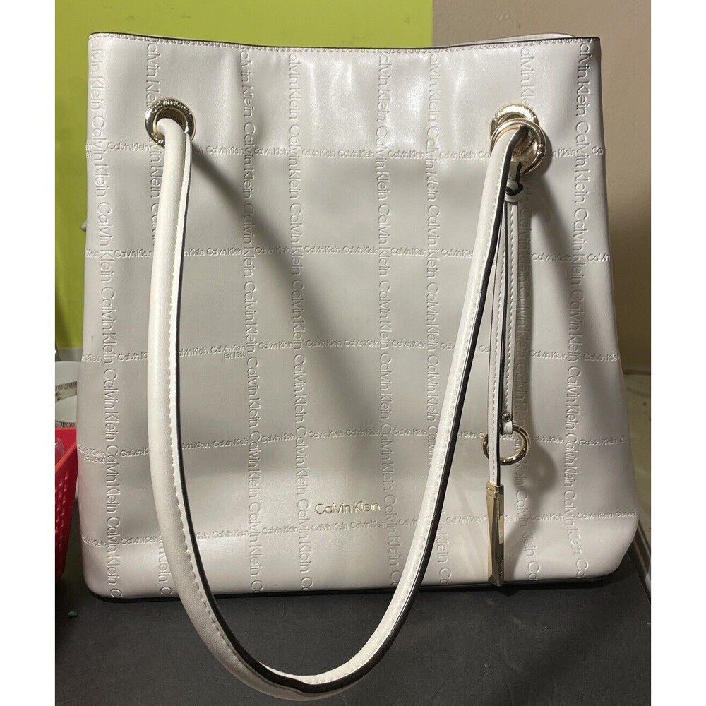 Calvin Klein Women's Gabrianna Monogram North/South Key Item Tote